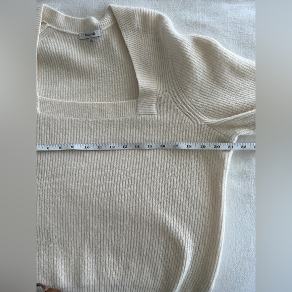 Madewell Women’s Plus Melwood Square-Neck Pullover Sweater 1X Wool Blend - Picture 7 of 10